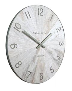 Thomas Kent - Wharf Pickled Oak XLarge Wall Clock